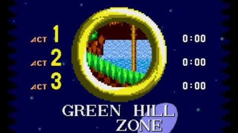 Sonic the Hedgehog Zone Select Screen Mock-up [Clickteam Fusion 2.5]