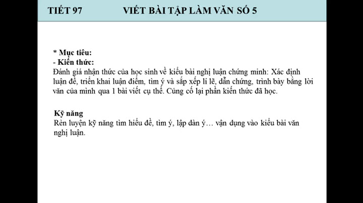 Văn lớp 7 viết bài tập làm văn số 5