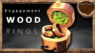 How To Make AMAZING Engagement Wood Rings