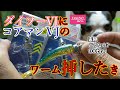 ダイソーのVJ風ジグヘッドにコアマンのワーム挿してみた【シーバス】