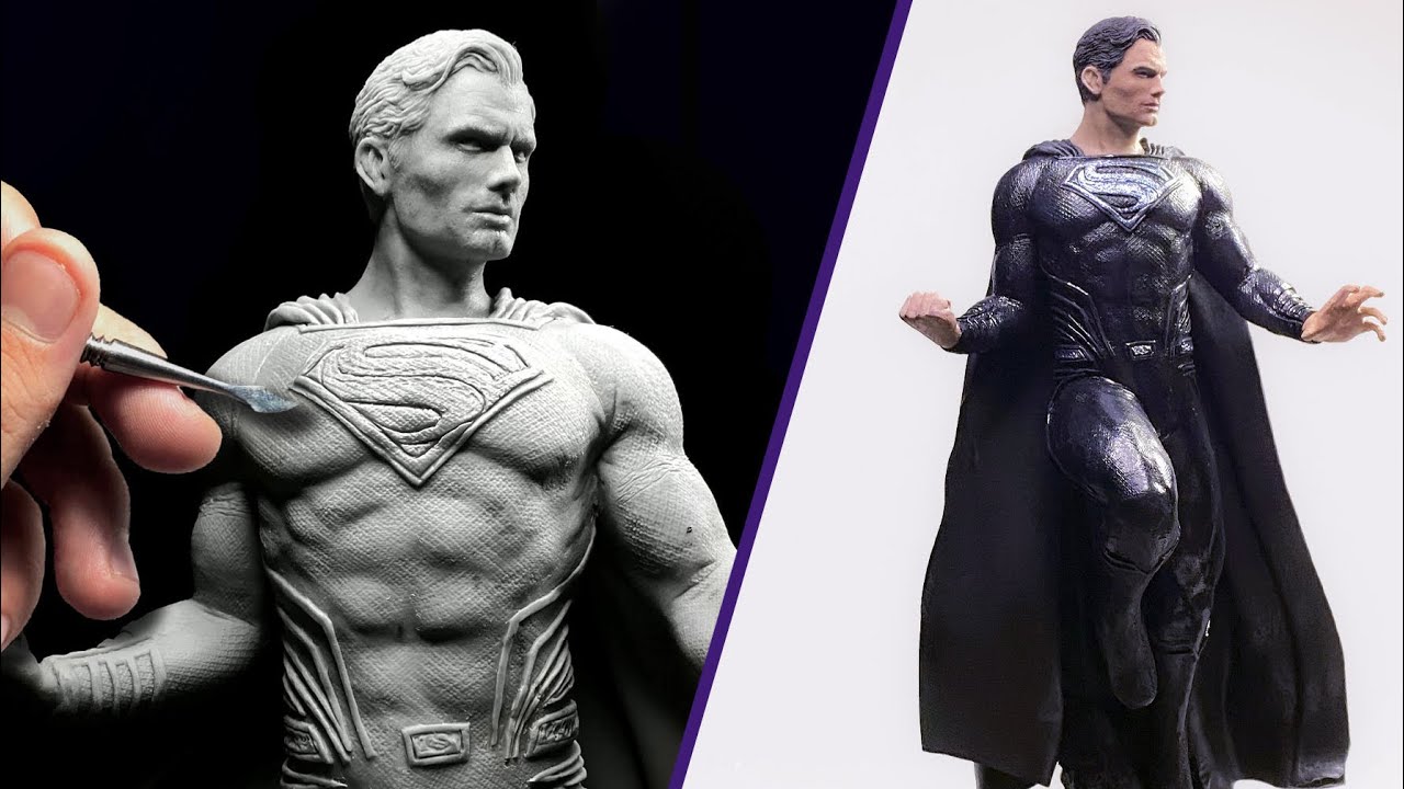Sculpting Superman Timelapse  | Justice League (Snyder Cut) Suit