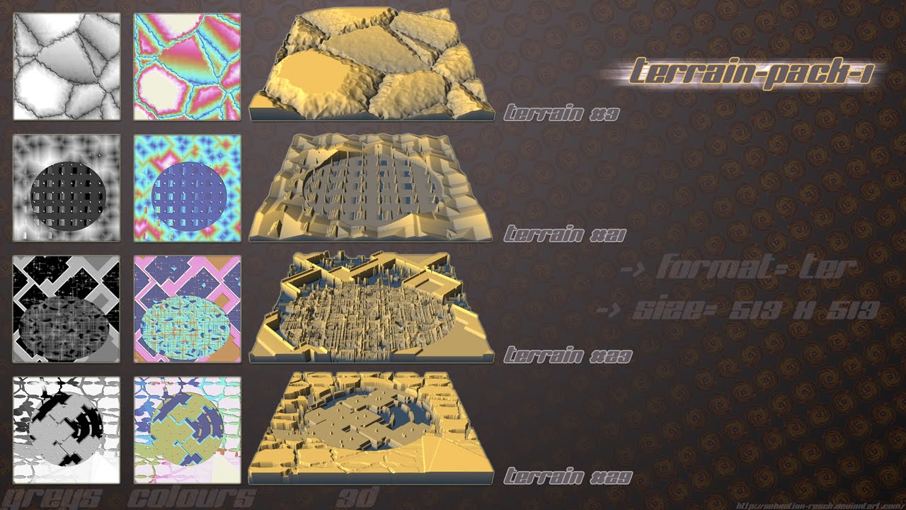 terrain pack #1 (free download) - YouTube