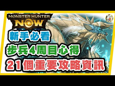 MHN 21個新手重點攻略! 一個多月步兵4周目心得~別再走冤枉路啦!!Monster hunter now 攻略