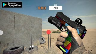 ГОДНЫЙ РЕАЛИСТИЧНЫЙ СИМУЛЯТОР ОРУЖИЯ НА АНДРОИД ОБЗОР GUNSIM 3D FPS SHOOTING GUNS ANDROID GAMEPLAY screenshot 5