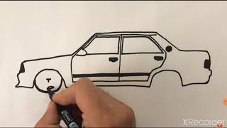 kolay Tofaş araba çizimi
