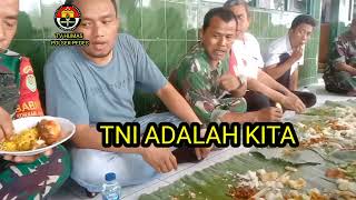 Polsek Pedes datangi koramil pedes ucapan HUT TNI ke 77 #humaspolri #viral #polri #tni