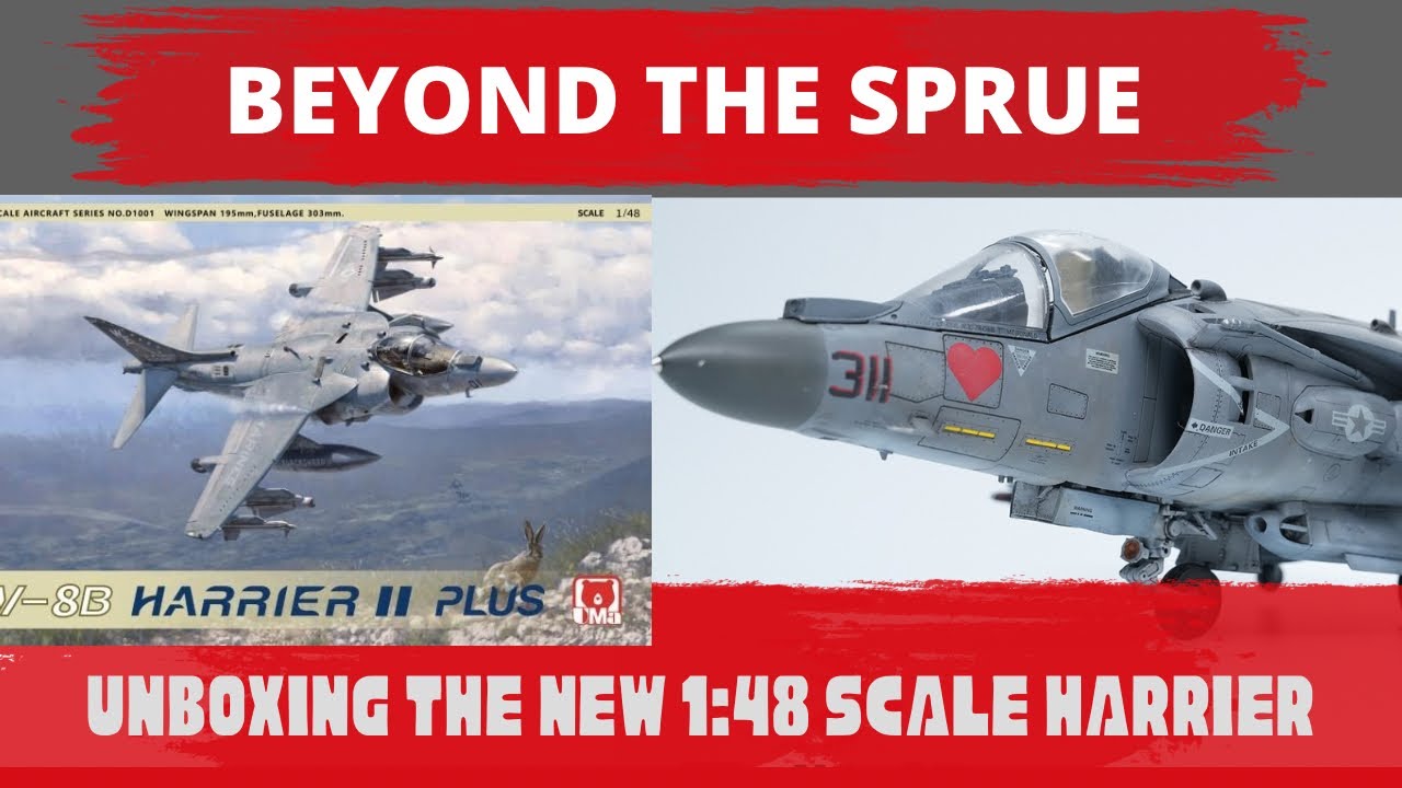 First Look in the Box! AV-8B Harrier II Plus from UMA Model