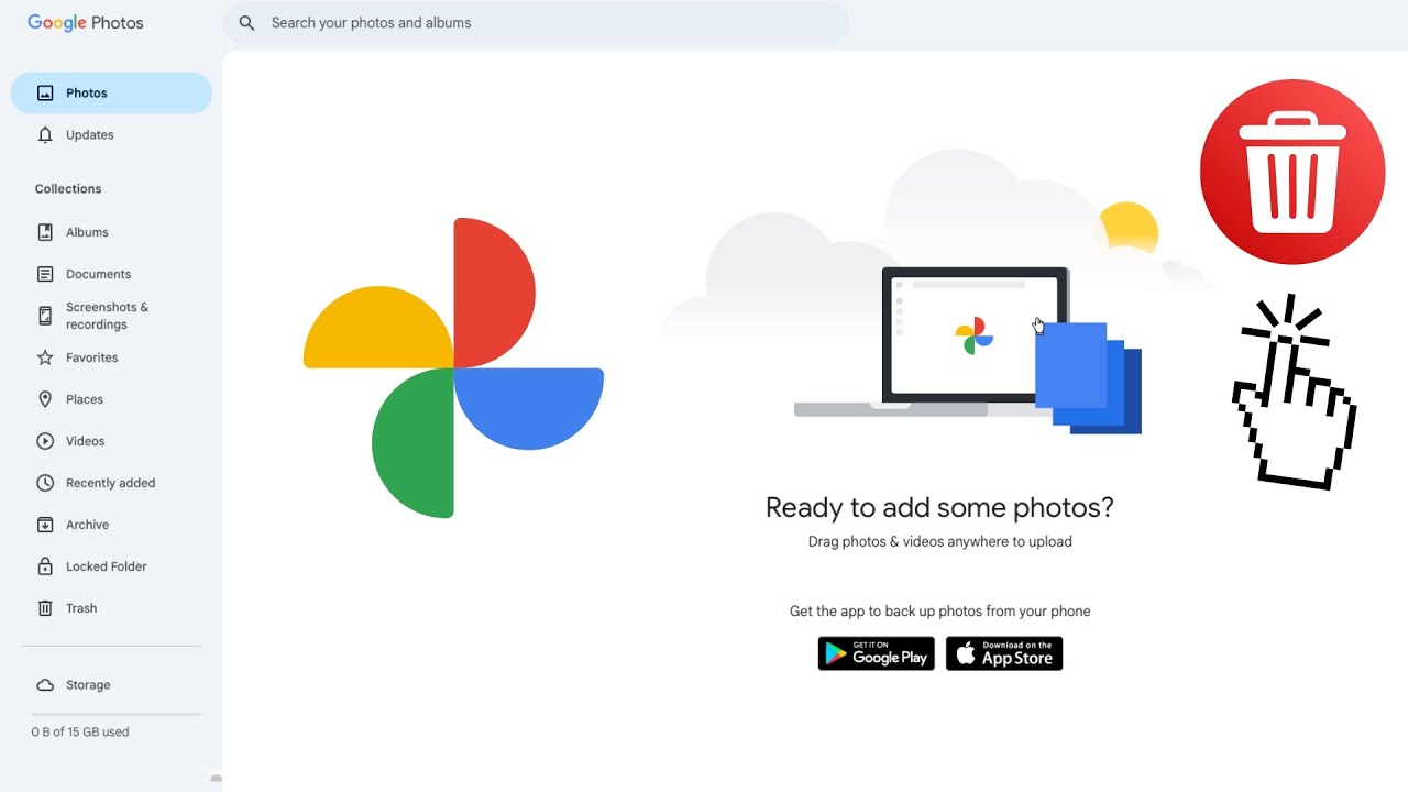 how-to-delete-all-google-photos-at-once-pc-laptop-youtube
