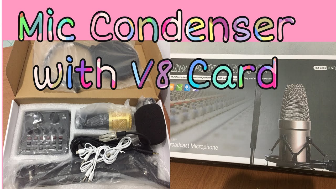 Mic Condenser and V8 sound card SET How to SetUp faye japinas
