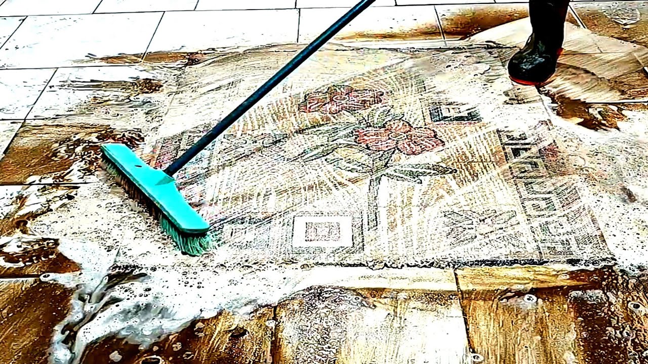 Cleaning and Transforming a Chanel Rug to Perfection! Satisfying ASMR ...