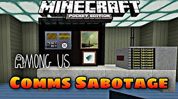 How to make Among Us Comms Sabotage v2 in Minecraft PE