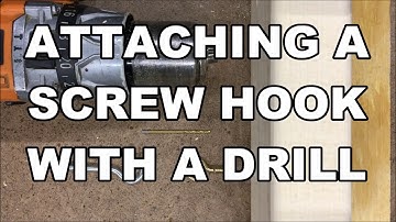Attaching a Screw Hook with a Drill