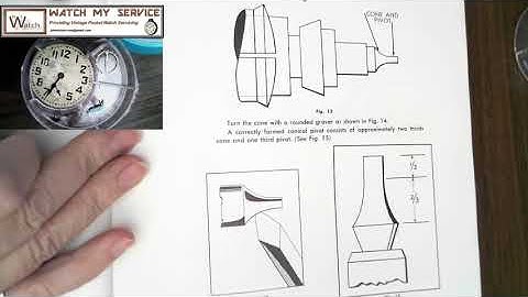 Part 1   How to Make a Balance Staff on a Watchmakers Lathe