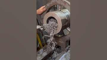 Which Gear ⚙️ to use for SS4 Steel boring | lathe machine part-13 #forging #lathe-machine