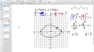P11.b (2/2) Graphing Parametric Equations by Eliminating Parameters