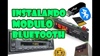 COMO INSTALAR MODULO BLUETOOTH, USB, MICRO SD, AUXILIAR, RADIO FM A CASETERA DE CARRO