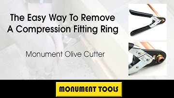 The easy way to remove a compression fitting ring