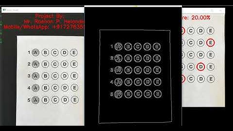 OMR Answer Sheet Checking Using OpenCV and Python