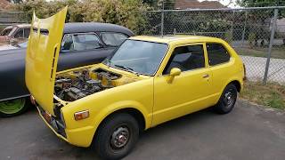 Sweet Yellow CVCC Honda Civic Zips back to Life