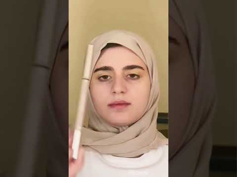 تتوريال حواجب  حجاب مكياج