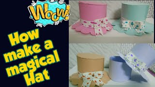 #Howtomakehatgiftbox#papercraft# How to make hat gift box /paper crafts esy/ easy craft