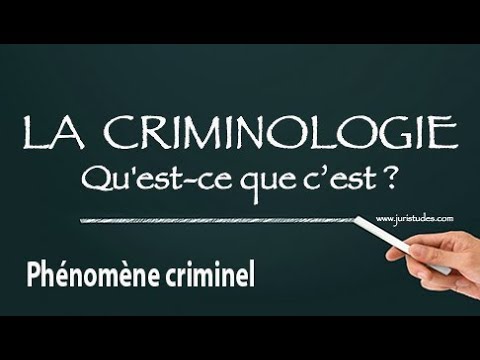 Qu&rsquo;est-ce que la criminologie ?