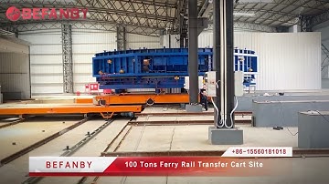 100T Heavy Duty Rail Traverser Ferry Mold Transfer Cart