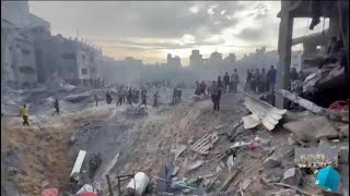 Le camp de réfugiés de Jabaliya bombardé à Gaza • FRANCE 24