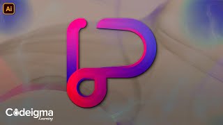 How To Make Letter P Logo Design Illustrator |Design 1| Lettermark Logo Series | Codeigma Learning