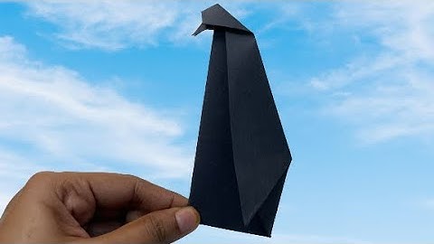 How to make an Easy Origami Penguin -DIY Paper Penguin - Paper Craft
