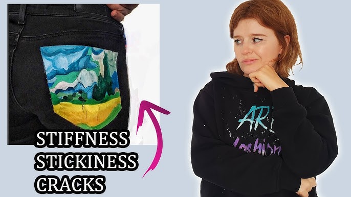 How To Make Watercolor Art on CLOTHES (using fabric paints) 