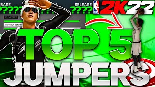 TOP 5 BIGGEST GREEN WINDOW JUMPSHOTS NBA 2K22 NEXT GEN & CURRENT GEN! BEST JUMPSHOT 2K22 NEXT GEN!