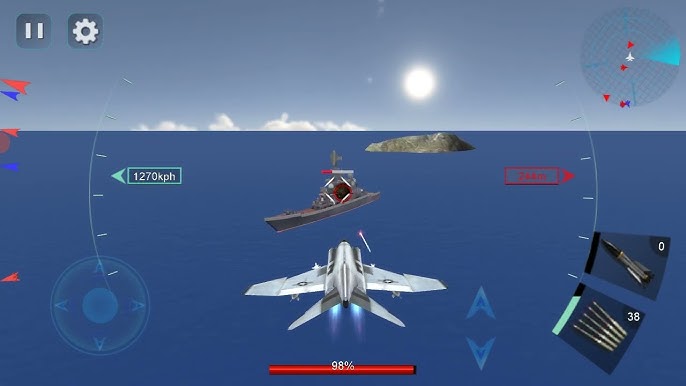 Jogo de Avião Caça Para Celular Over G: Modern Air Combat Android Gameplay  