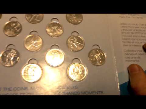 Vancouver 2010 Olympic coin collection