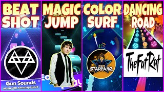 BeatShot/Careless VS MagicJump/ShootingStar VS ColorSurf/SaJanjiTrakanMabokLagi VS DancingRoad/Unity screenshot 4