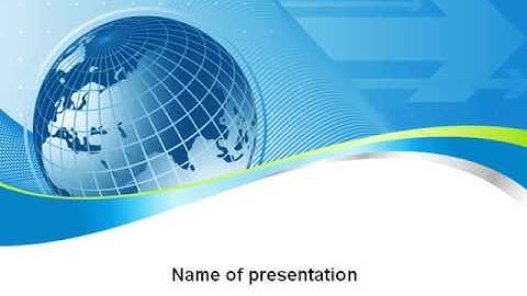 Global Telecommunication PowerPoint Template by PoweredTemplate.com