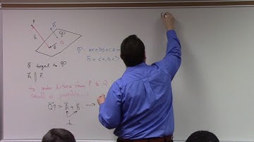 Multivariate Calculus: distance to pts, lines and planes, calculus of paths intro, 1-25-17