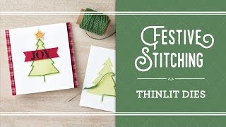 Festive Season Stamp Set & Festive Stitching Thinlits Dies by Stampin’ Up!