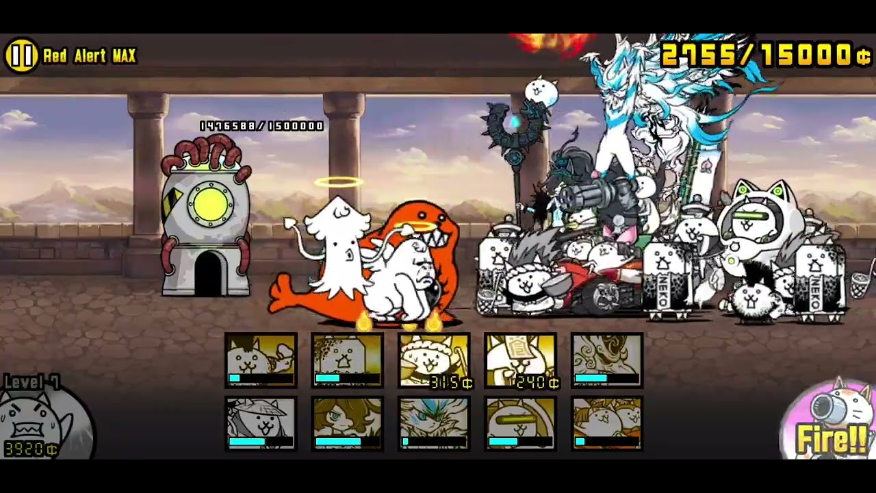 The Battle Cats - red alert lv.max - YouTube