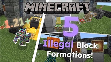 5 Illegal Blocks You Must Get NOW - Minecraft Bedrock Glitches [1.21+]