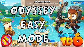 BTD6 | Odyssey Easy Mode | Locked Power | No MK No Powers Used Guide | May 18
