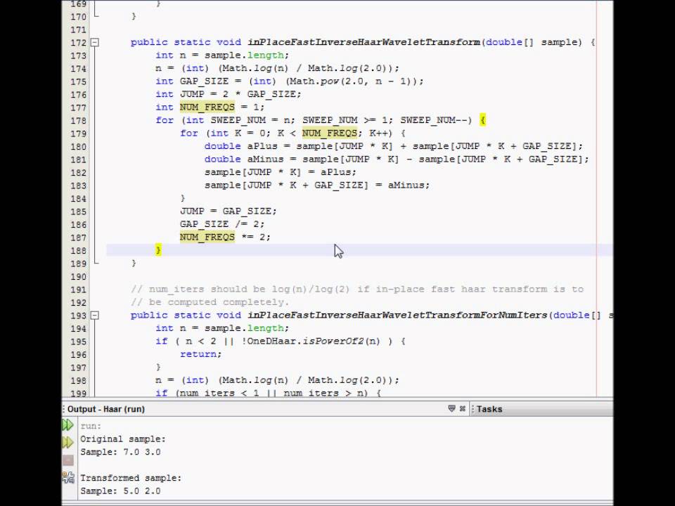 Simple Haar Wavelets Part 07 01 Implementing In Place Fast Inverse Simple haar wavelets part 07 01 implementing in place fast inverse