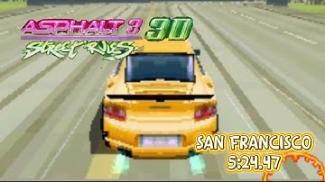 (World Record) Asphalt 3 3D Street Rules | San Francisco SpeedRun In 5:24.47