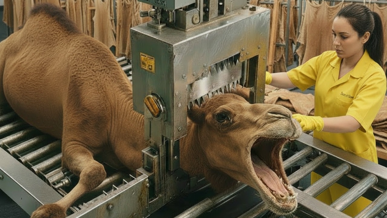 Camel Processing INSIDE A MODERN CAMEL MEAT PROCESSING FACTORY | FULL JOURNEY TO HOME ...