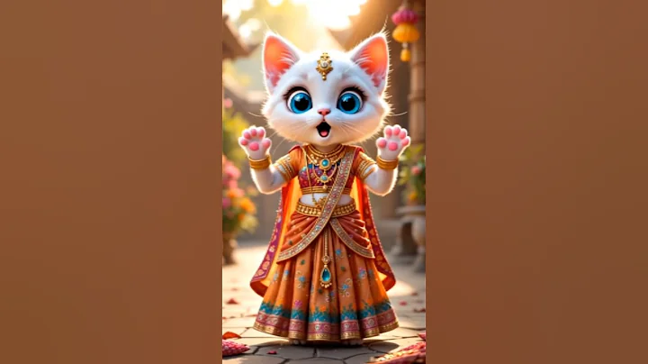 Watch the video about AiCat Funny Dance 😹 | Cutest Cat Dancing to Music 🎵 | Kukukidstube #Shorts