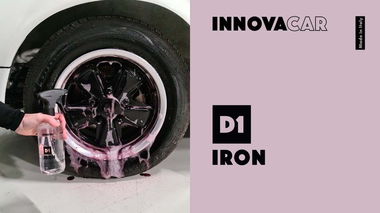 D1 IRON DI INNOVACAR IRON REMOVER E DECONTAMINANTE FERROSO PER CERCHI, –  Eco Car Wash Shop