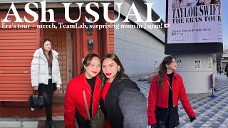 #AShUSUAL: ERA’S TOUR + MERCH, TEAM LAB, SURPRISING MOM IN JAPAN!  | ASHLEY SANDRINE