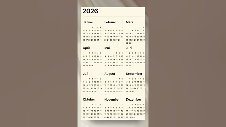 Calendar 2026 - 📆 Kalender NEW YEAR 26 #calendar2026 #calendar #kalender2026 #kalender #2026