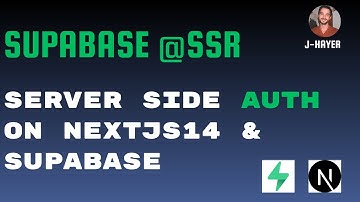 Thats the way! How to: Supabase SSR Auth in Nextjs 14