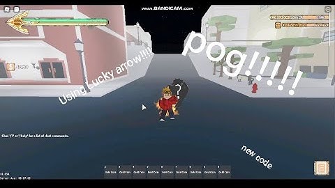 Using the new lucky arrow code in YBA